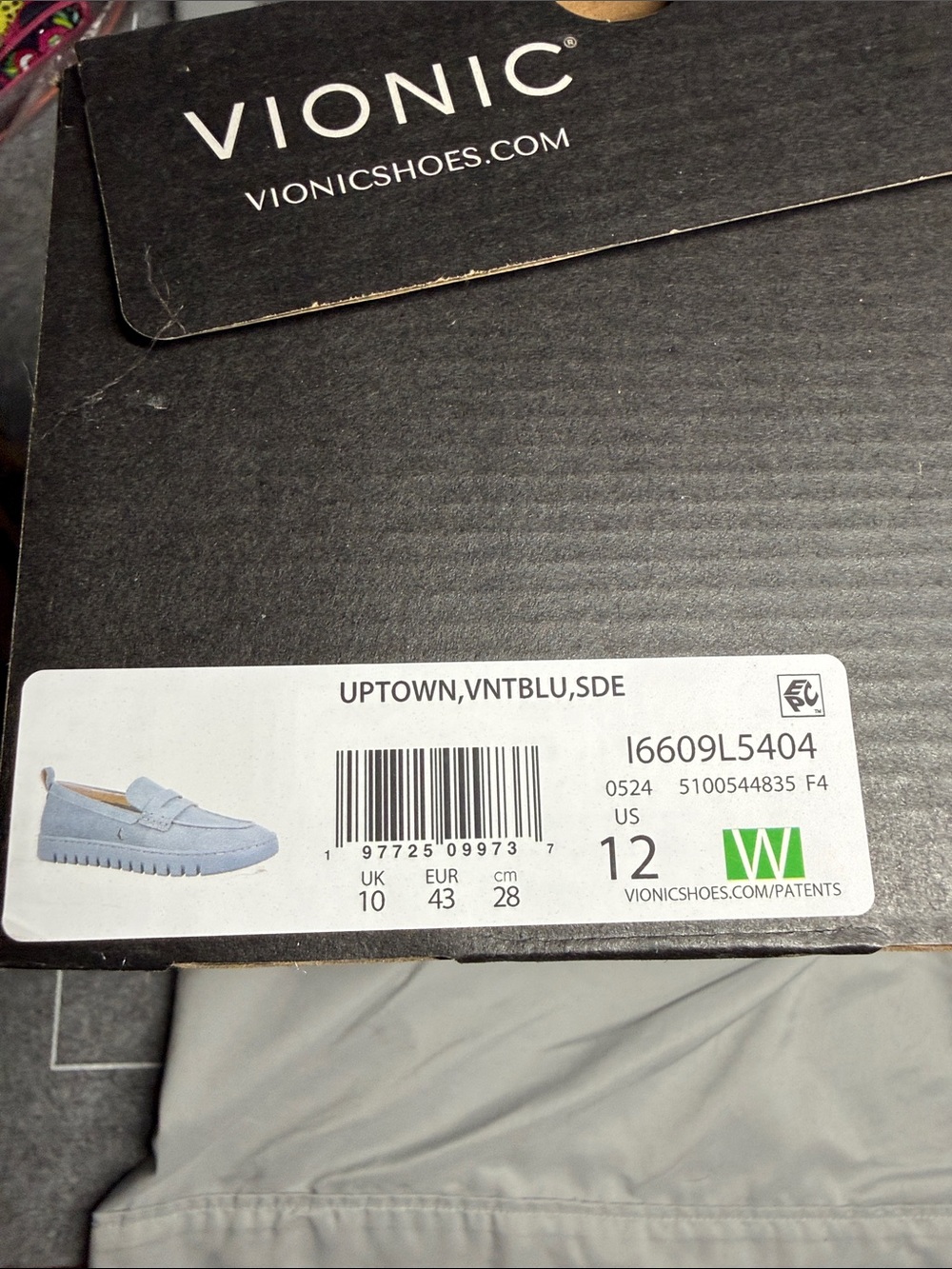 Vionic Women’s Uptown Moccasins in Vent Blue - Picture 4 of 4